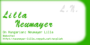 lilla neumayer business card